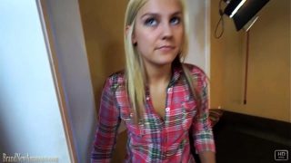 Amateur girl Bailey fucked POV on casting